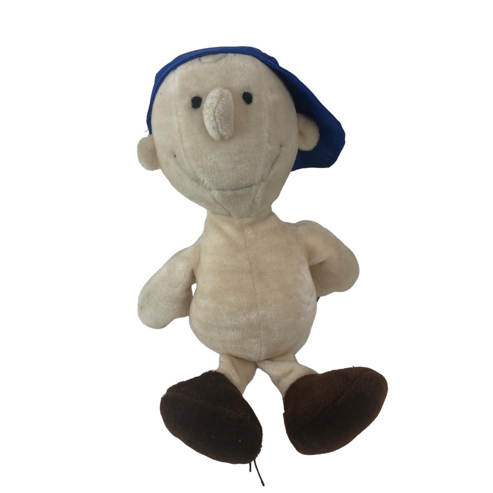 1966 CHARLIE Brown With Blue Cap Korea‎ Plush Toy Gift 15 inch VTG